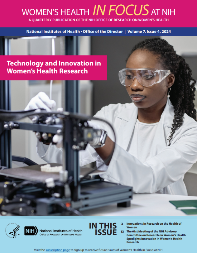 Women's Health In Focus at NIH, a quarterly publication of the NIH Office of Research on Women's Health. Volume 7, Issue 3 Topic is Infectious Diseases.