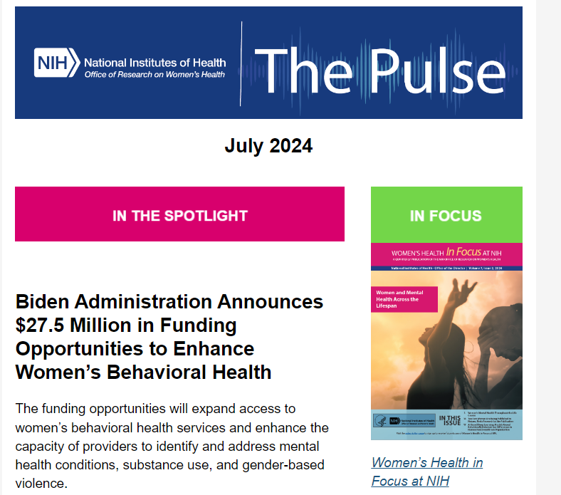 Graphic that shows The Pulse Newsletter for June 2024
