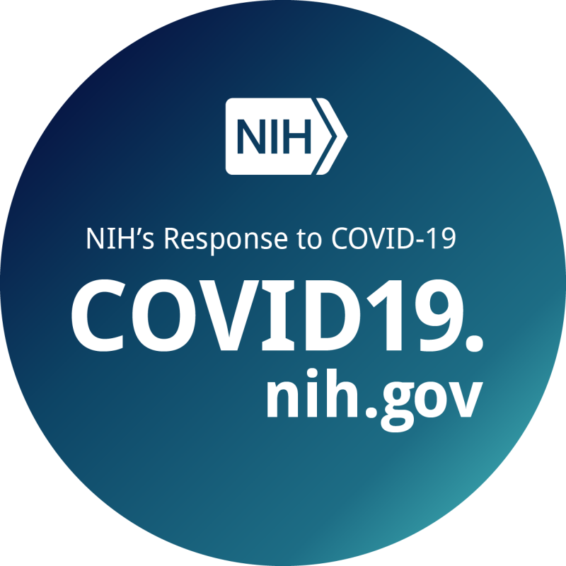 NIH COVID-19 webpage graphic identifier