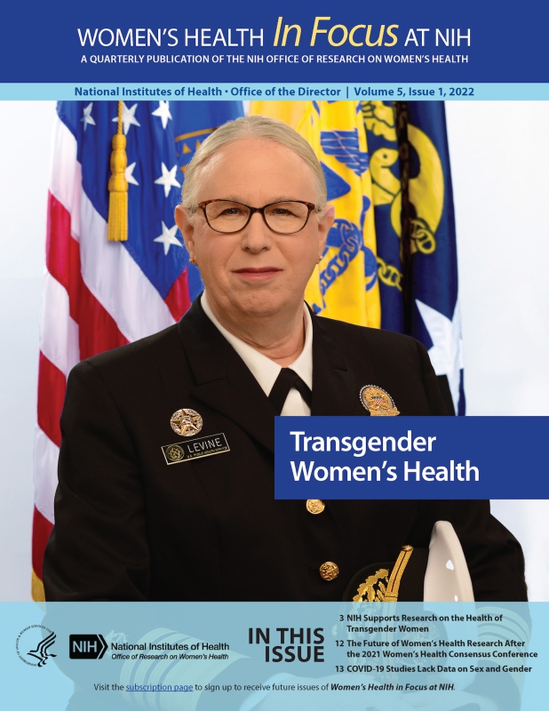 Cover of Volume 5, Issue 1, of Women's Health in Focus at NIH Quarterly Publication.