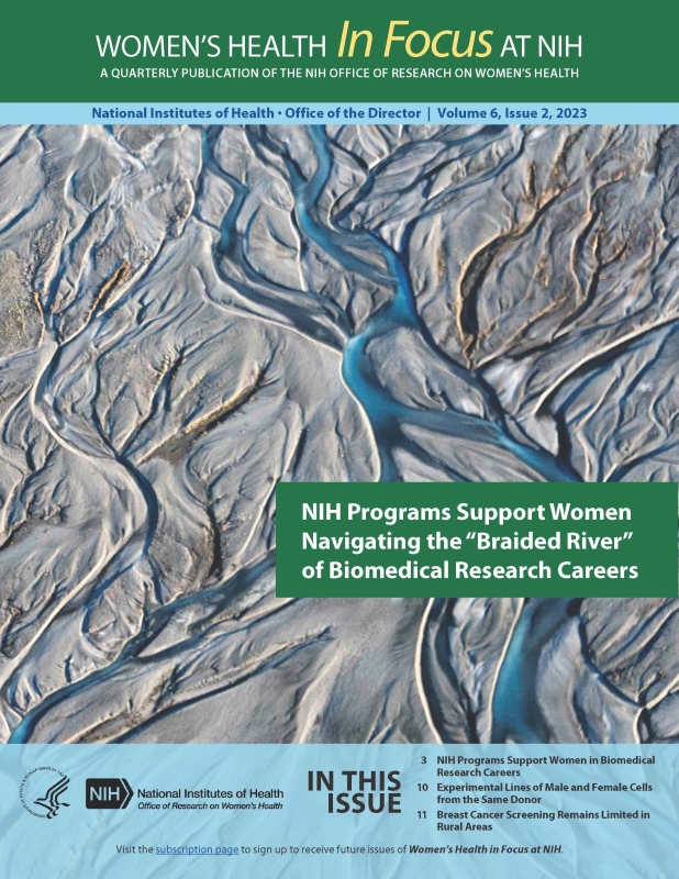 Cover of Volume 6, Issue 2, of Women's Health in Focus at NIH Quarterly Publication.
