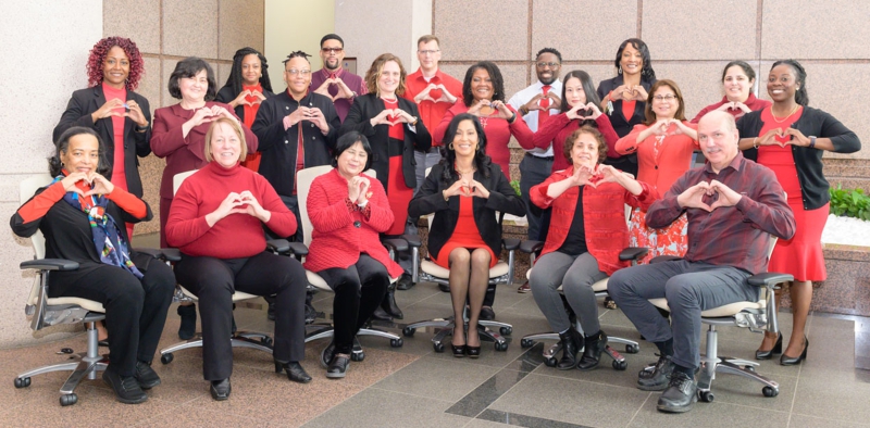 2023 Wear Red Day ORWH Staff Photo