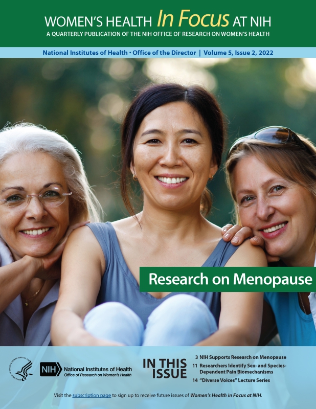 Cover of Volume 5, Issue 2, of Women's Health in Focus at NIH Quarterly Publication.